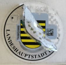 Schutzfolie am Rand lösen
